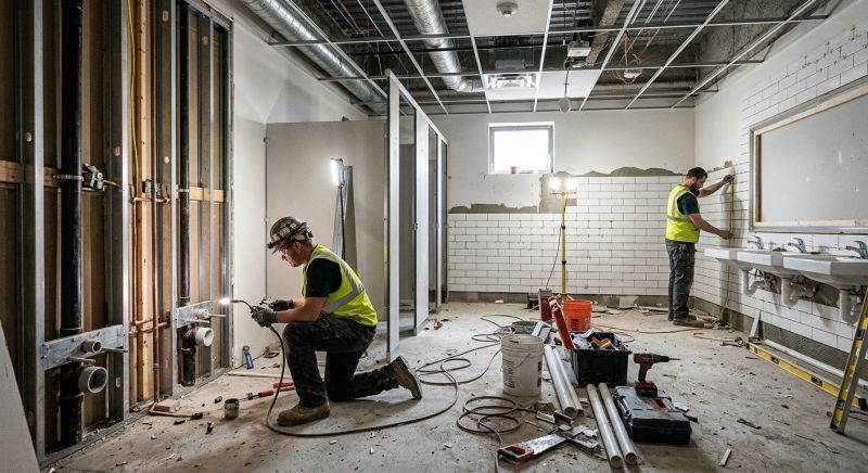 Industrial Bathroom Renovation in Littleton, CO